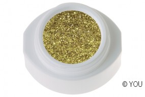 Designer Gel gold/grn glitter 5 g
