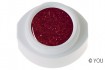 Designer Gel rot-glittergrau 5 g