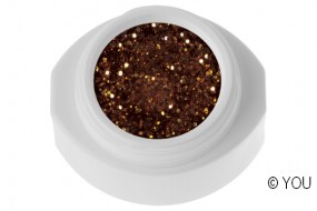 Designer Gel braun/gold/glitter 5 g