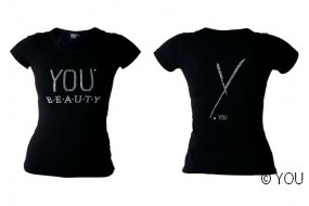 YOU T-Shirt schwarz mit Strass (Herren) Grsse XS