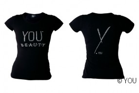 YOU T-Shirt schwarz mit Strass (Herren) Grsse L