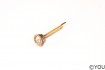 YOU Zirkonia mit Fassung Gelb-Gold