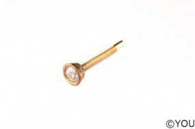 YOU Zirkonia mit Fassung Gelb-Gold