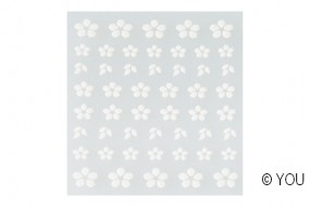 3D Nail Sticker Design 3 weiss
