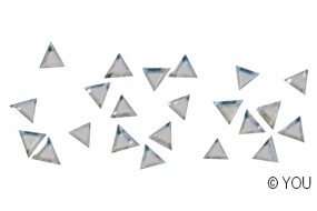 NA Strass-Steinchen Dreieck nature (25)