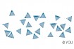 NA Strass-Steinchen Dreieck aqua (25)