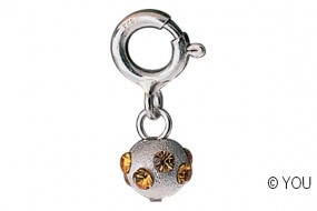 Piercing Silver Point Ball topaz