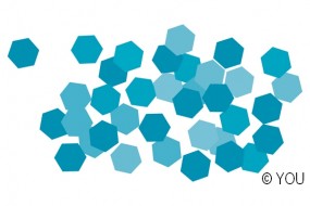 YOU Dot metallic blue