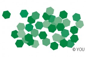 YOU Dot metallic green