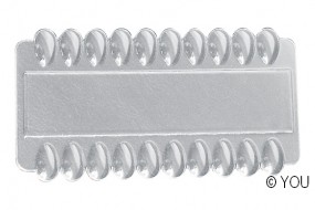 YOU Plexi Blancokarte mit 20 Ngeln, doppelseitig