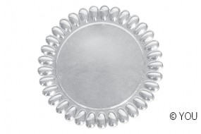 YOU Plexi Blancokarte mit 33 Ngeln, rund